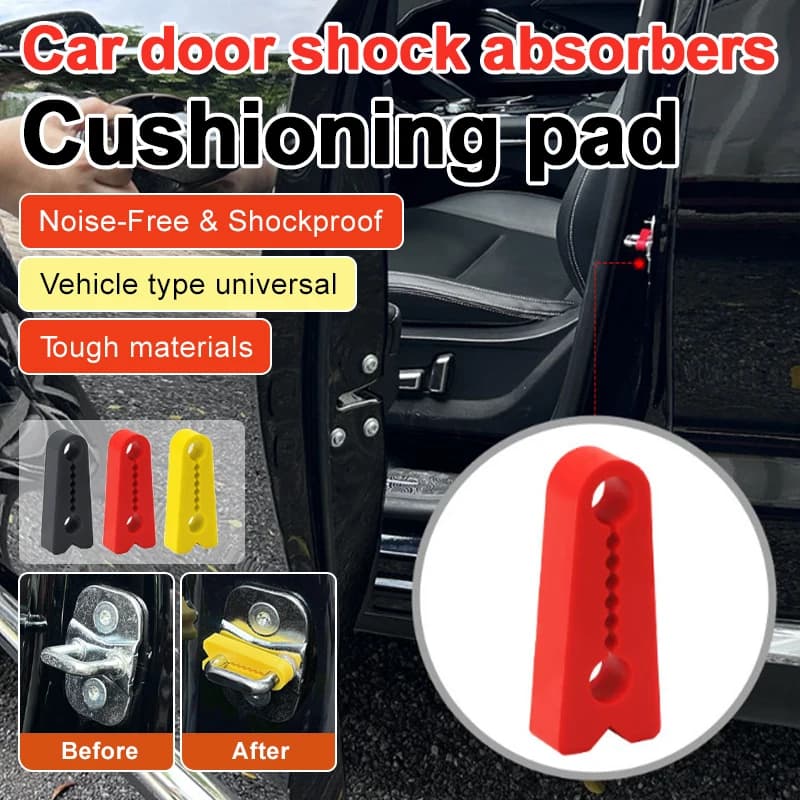 Car Door Anti-Vibration Buffer Pad, Thickened Universal Shock Absorber, Noise Reduction Silencer for Door Closing, for Vehicle