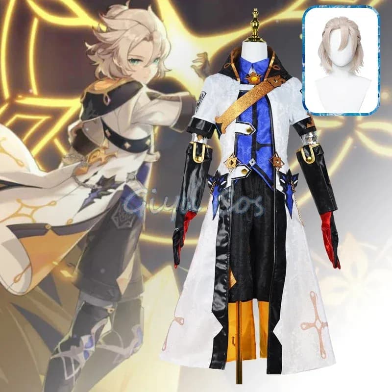 Albedo Cosplay Costume Genshin Impact Adult Carnival Uniform Anime Halloween Party Costumes Masquerade Women Game