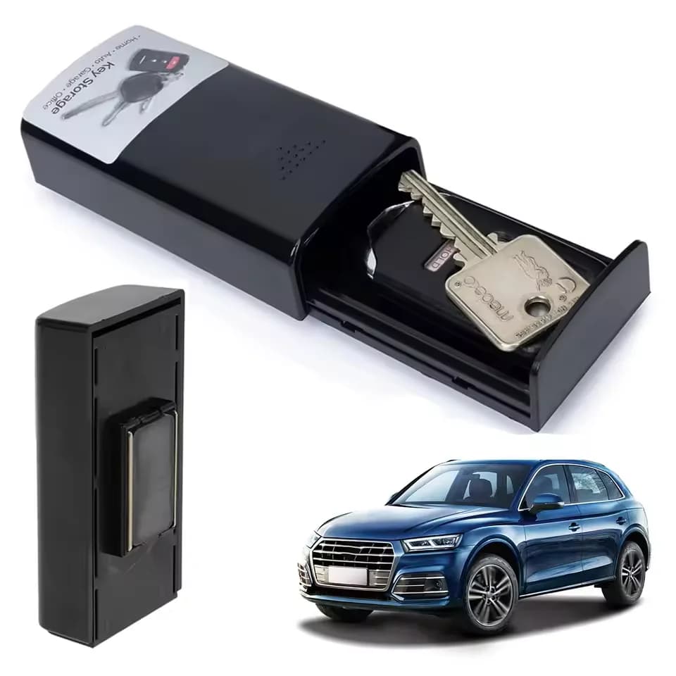 Portable Car Key Secret Box Magnetic Creative Key Storage Case Waterproof Outdoor Hidden Key Safe Box for Car Travel Home Office