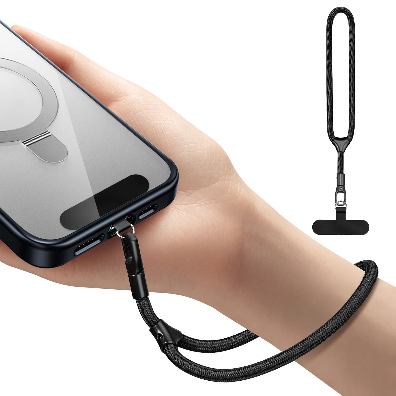Phone Wrist Strap Adjustable Cell Phone Lanyard Anti Theft Hand Wrist Phone Strap for All Smartphone Phone Charm for Women Men