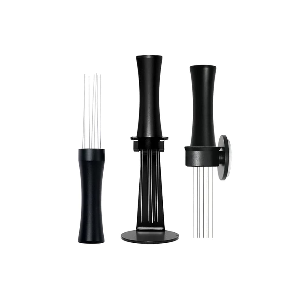 Distributore per caffè espresso WDT Agitatore per caffè espresso in acciaio inossidabile con gancio di stoccaggio Stick sulla macchina Accessori per caffè