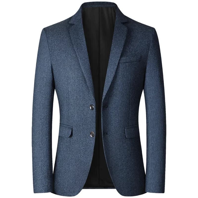 Giacche Casual da Uomo BROWON per Primavera e Autunno, Blazer Monocolore con Colletto Rovesciato, Modello 2026 per Matrimoni