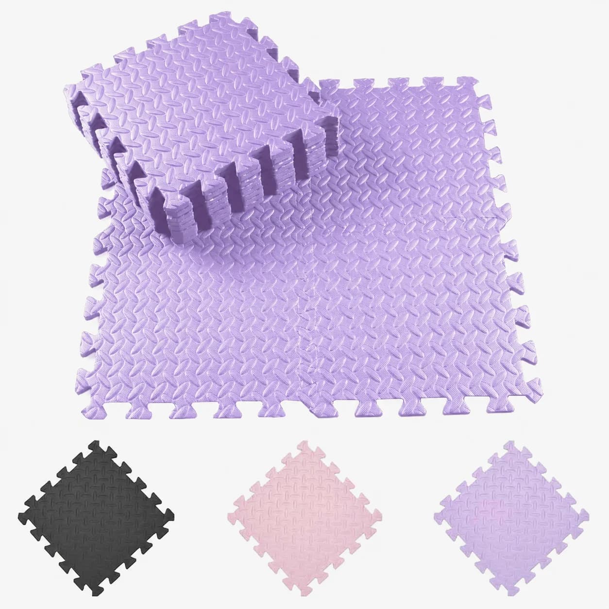 8Pcs 30x30x1CM Interlocking Exercise Mat EVA Foam Floor Tiles Non-Slip Soft Yoga Mat for Home Gym Yoga Weightlifting Floor Mat