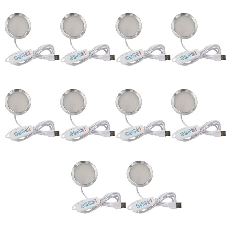 YANA50I Adjustable LED Lighting Kit for 3D Printer, 10 Pieces, Fai-da-Te Hardware Components, 3 Colors: White/Fold Light/Cold Light