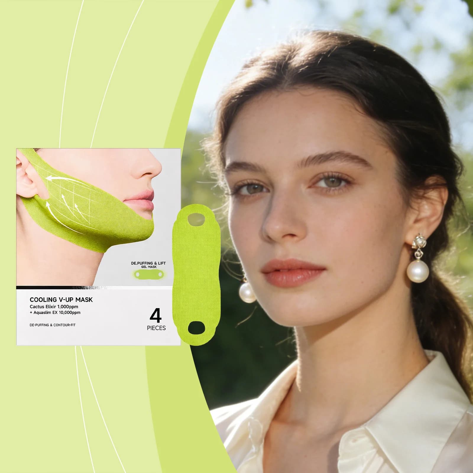 Centella Asiatica Face Sculpting Mask | Reshape Facial Contour, Tighten & Firm Skin, Convenient Face Shaping Bandage