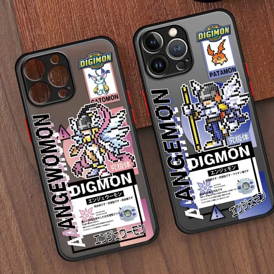 Custodia Digimon Adventure per iPhone 12 13 Mini 16e 15 Plus 11 17 16 Pro Max 17 Air XS 14 Cover posteriore per telefono