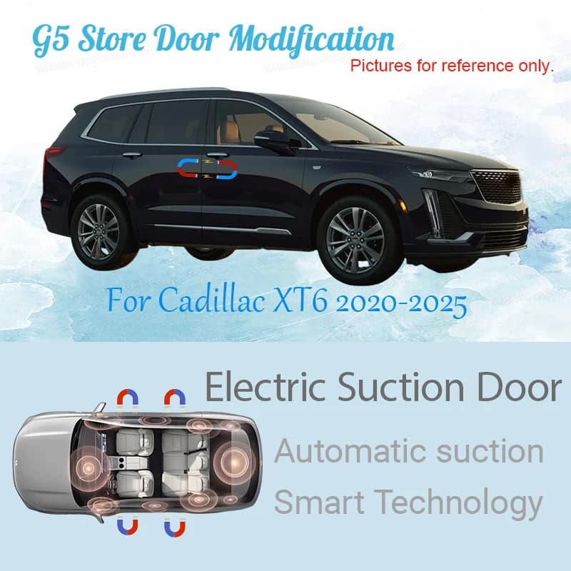 For Cadillac XT6 2020-2025 Car Electric Suction Door Power-assisted Closing Door Soft-close Function