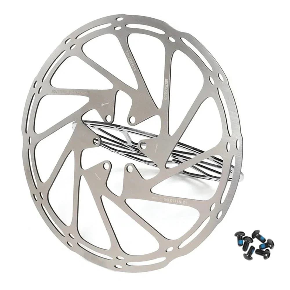 Rotori freno bici da strada MTB argento/arcobaleno 140mm 160mm 180mm 203mm freno a disco idraulico per bicicletta da montagna rotori in acciaio
