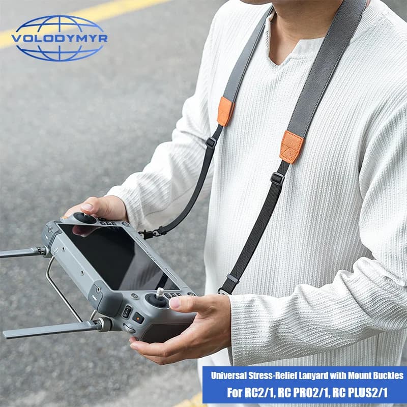 VOLODYMYR Cordino per tracolla per RC2/1/RC PRO2/1/RC PLUS2/1 DJI Mavic 4 Pro/NEO/Flip Drone Sistema di cinghia di bilanciamento del telecomando