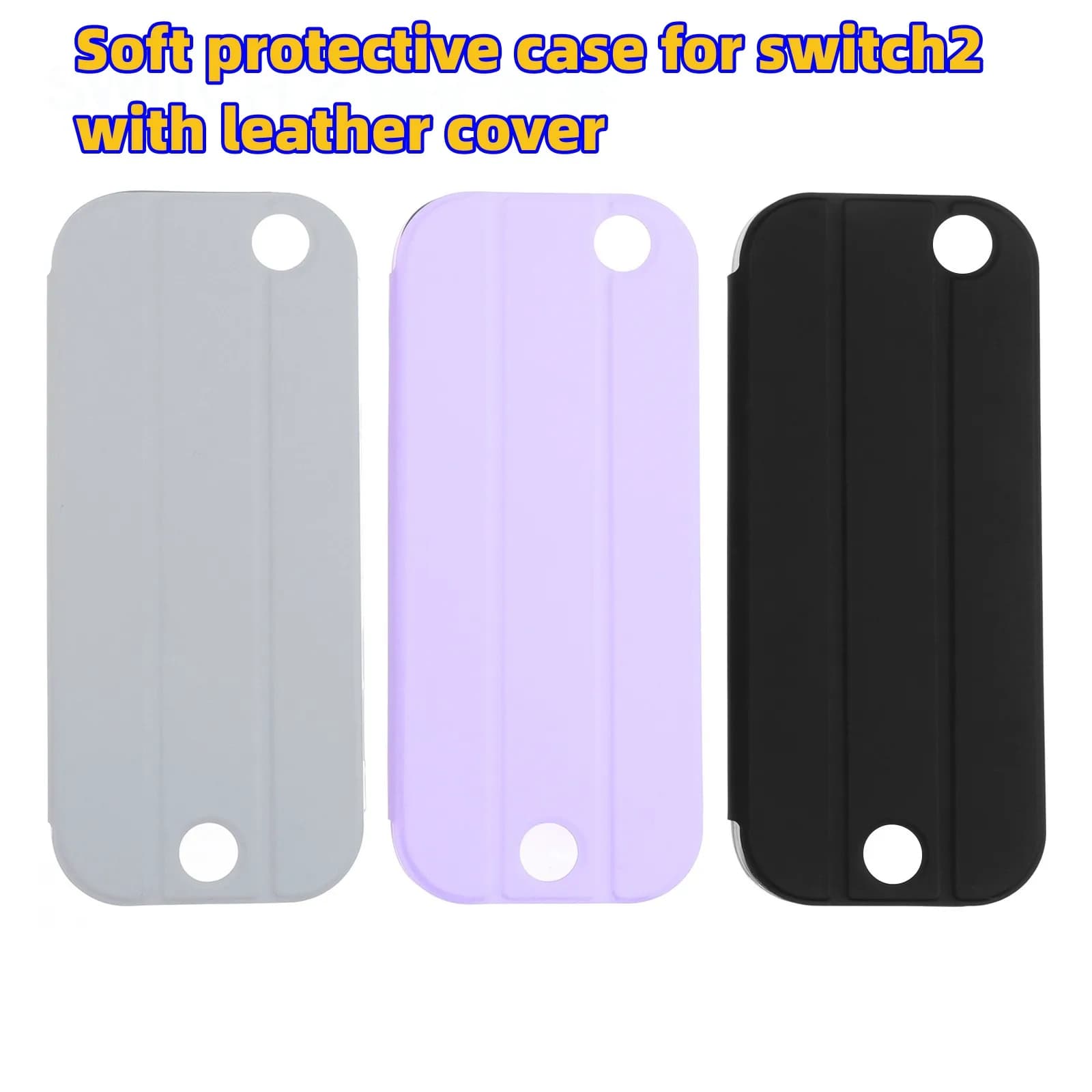 Custodia protettiva morbida con cover in pelle per Nintendo Switch 2 Cover anteriore Guscio posteriore morbido 360 ° Protezione per il nuovo Switch 2