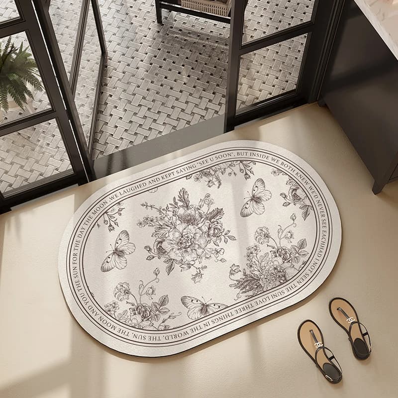 VIKAMA Tappetino da bagno che assorbe l'acqua - Tappetino per piedi di lusso personalizzato per villa di lusso di fascia alta - Decorazione domestica ad asciugatura rapida