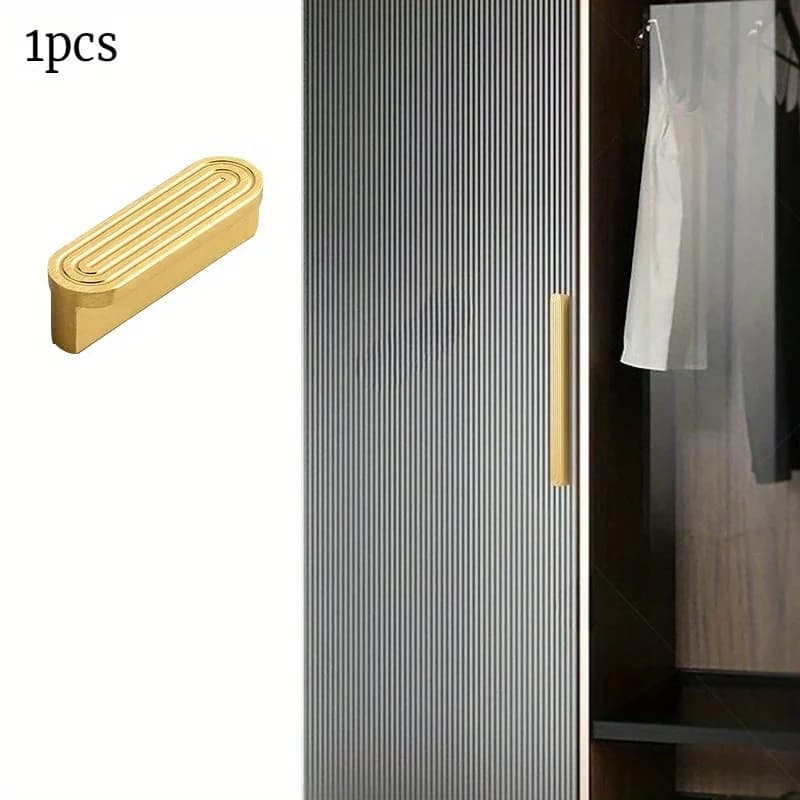 1 pz design a linea verticale maniglie per mobili in ottone massiccio armadio da cucina armadio cassetto tira decorazioni per la casa hardware per armadio
