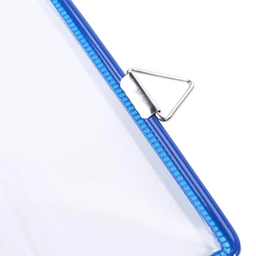 Organizzatore di ricevute A4 portatile da appendere alla parete Cartella di file in plastica resistente all'acqua Borsa per documenti impermeabile trasparente Studente
