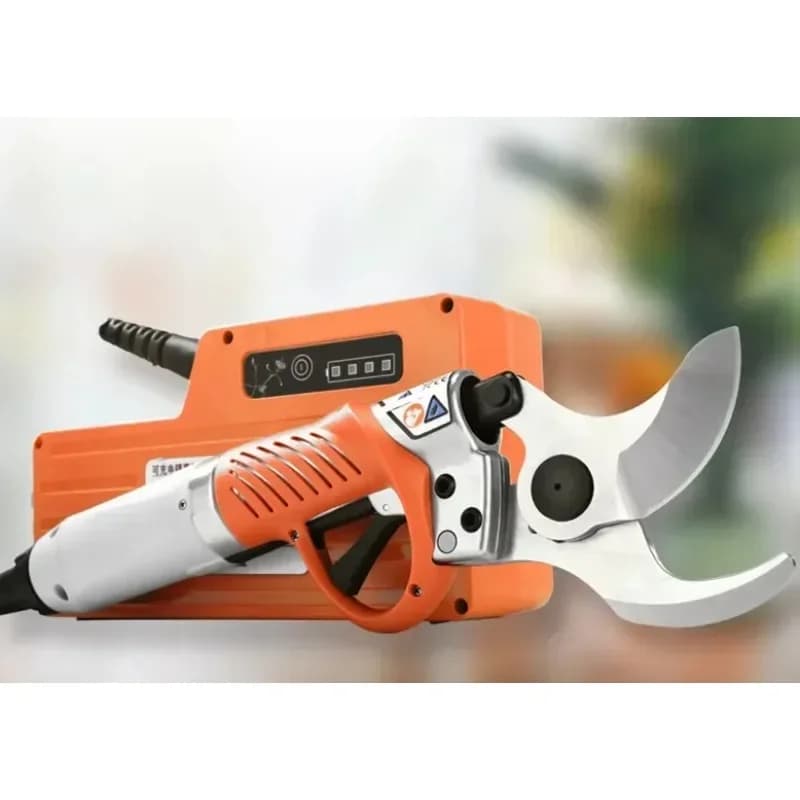 11-45MM Electric Pruning Shears Lithium Battery Folding 1 Ratchet Anti-Slip Trimming Tool