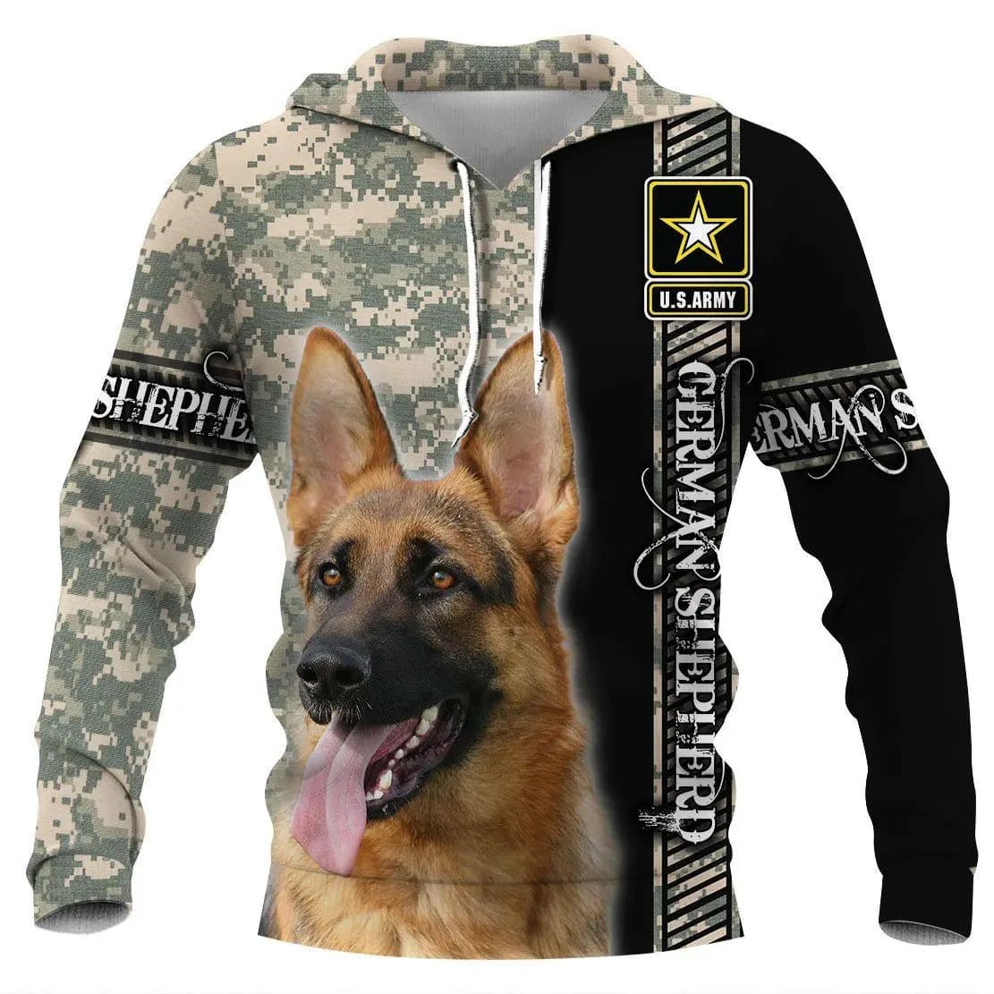 Pastore tedesco/Beagle/Malinois felpe con cappuccio stampate in 3D donna per uomo pullover Street tuta Love Dog Gift