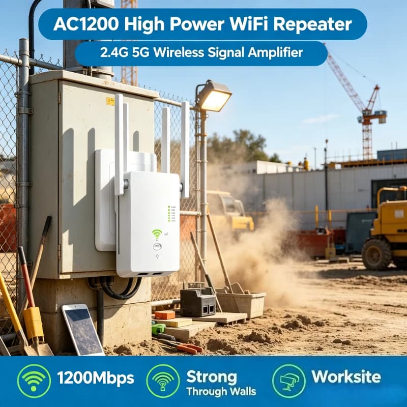 Dual Band AC1200 WiFi Repeater 1200Mbps 5G 2.4G Wireless Router AP Signal Booster 802.11AC