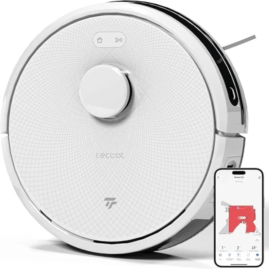 Robot Aspirapolvere S3 Pro con Navigazione Laser LDS a 360° per Uso Domestico, Mappatura ad Alta Precisione e Pulizia Efficiente