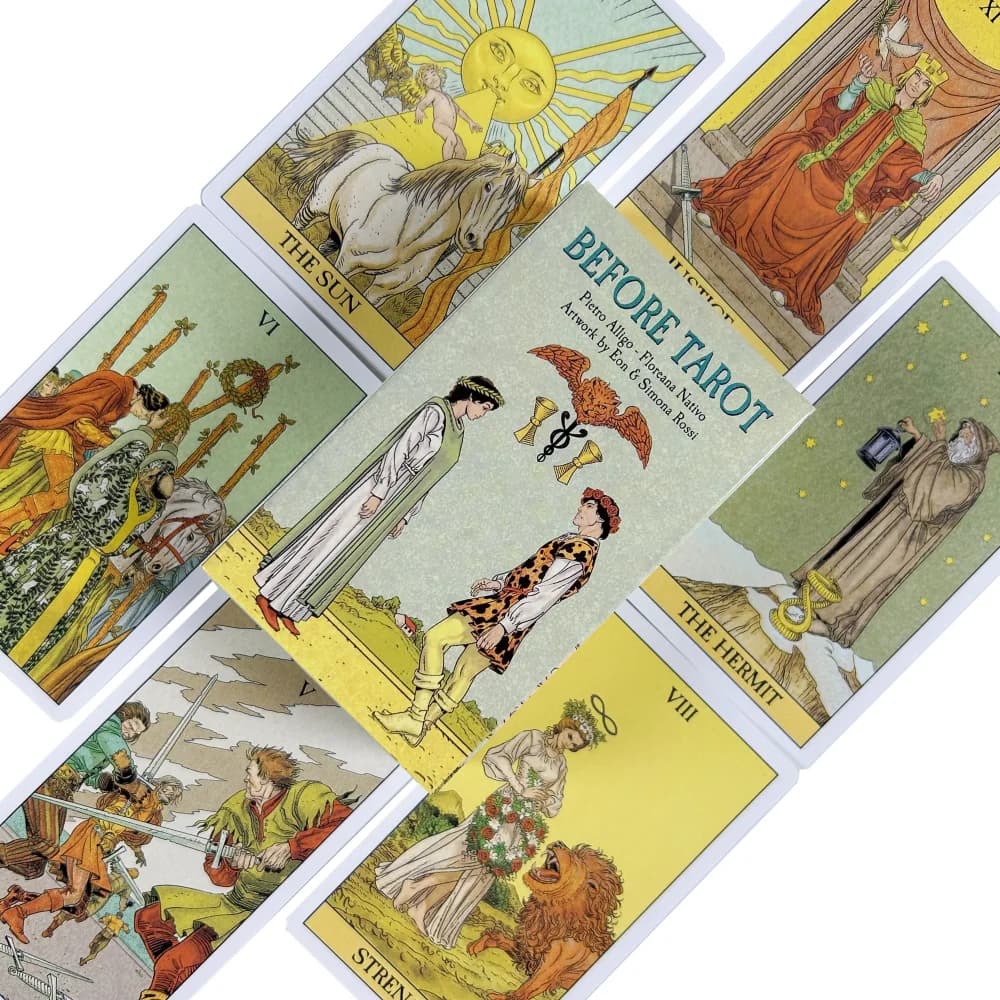Prima delle Carte dei Tarocchi | Carte dei Tarocchi After Tarot, Mazzo Rider, Edizione Oracolo Inglese, Visions Divination, Mazzo da Gioco