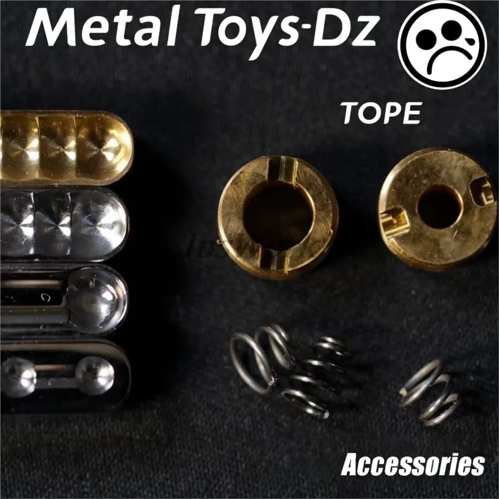 Giocattoli in metallo Dz TOPE raccordi a vite a molla Push Slider accessori fai da te Spinner a mano giocattoli Fidgets in metallo
