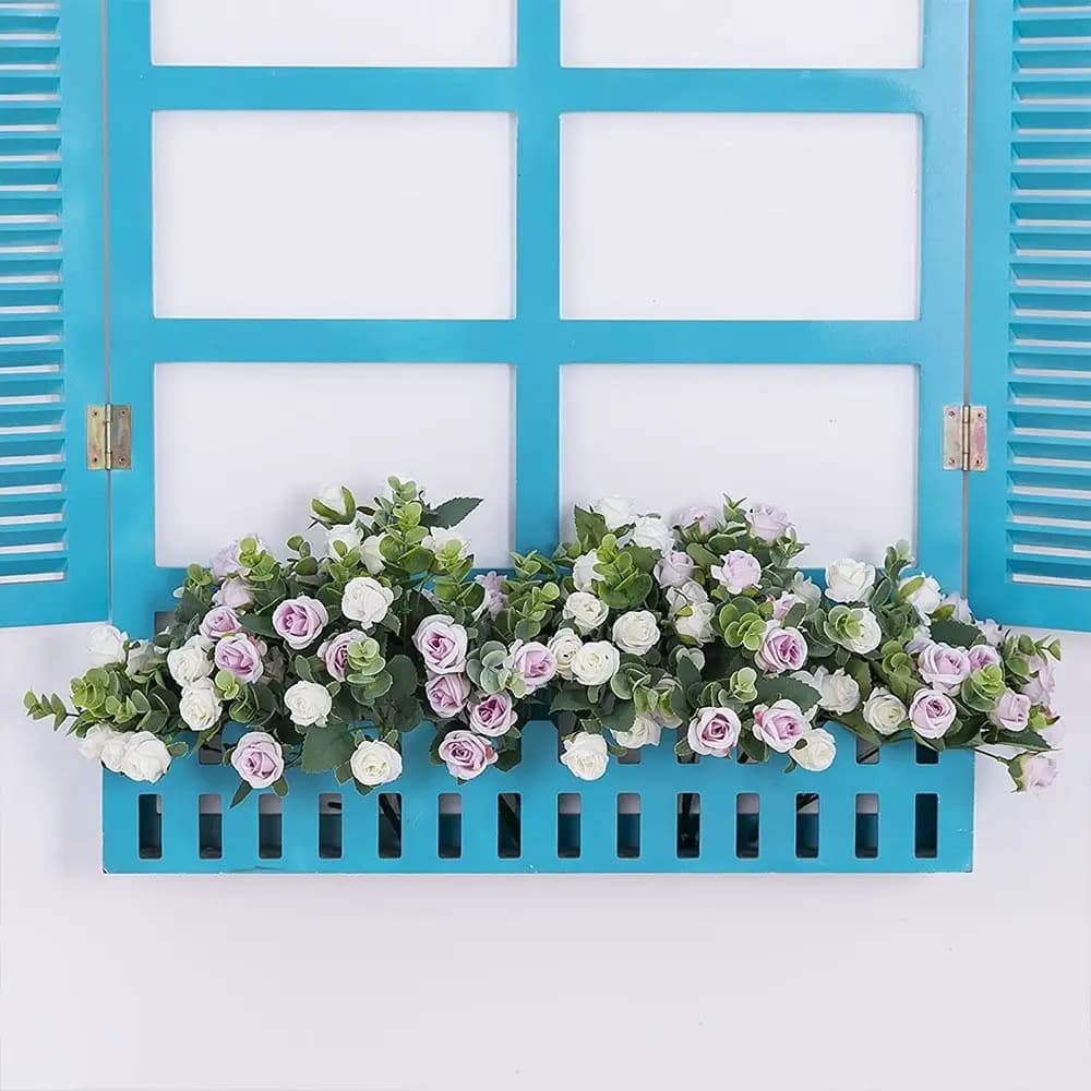 Holiday Items Home Decoration Artificial eucalyptus Rose Realistic Flowers Simulation Plants Floral Arrangements
