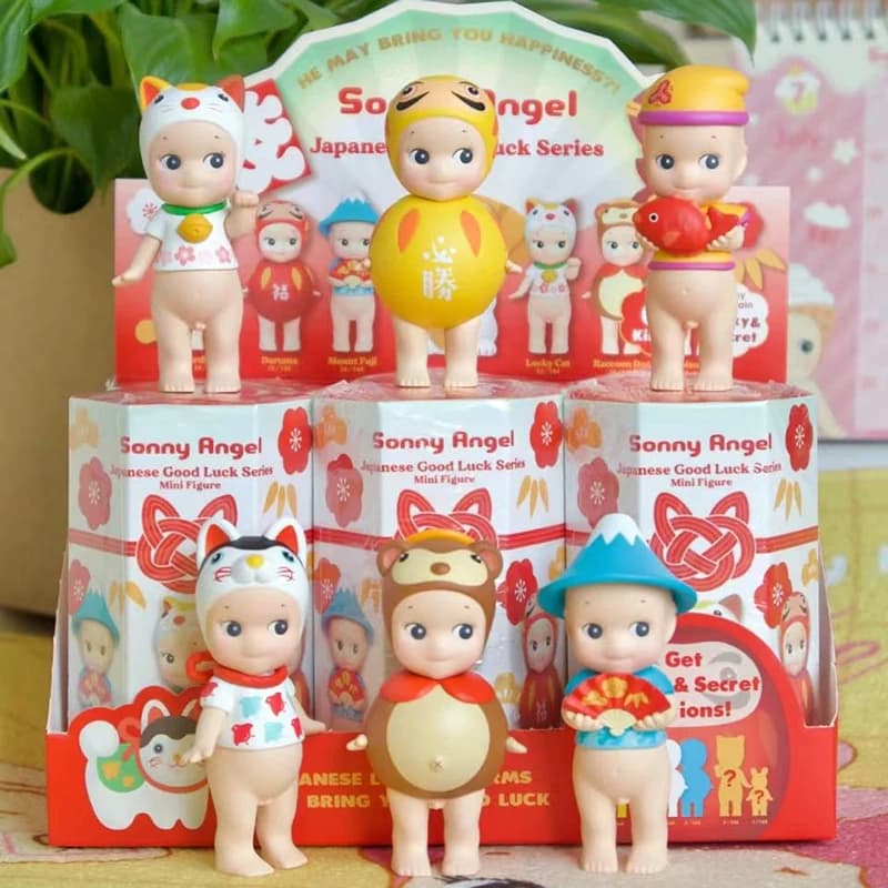 Sonny Angel Giapponese Portafortuna Blind Box Giocattoli Statuetta Gatto Portafortuna Coniglio Dharma Coniglio Tanuki Kawaii Sacchetto Sorpresa Regalo Cuore