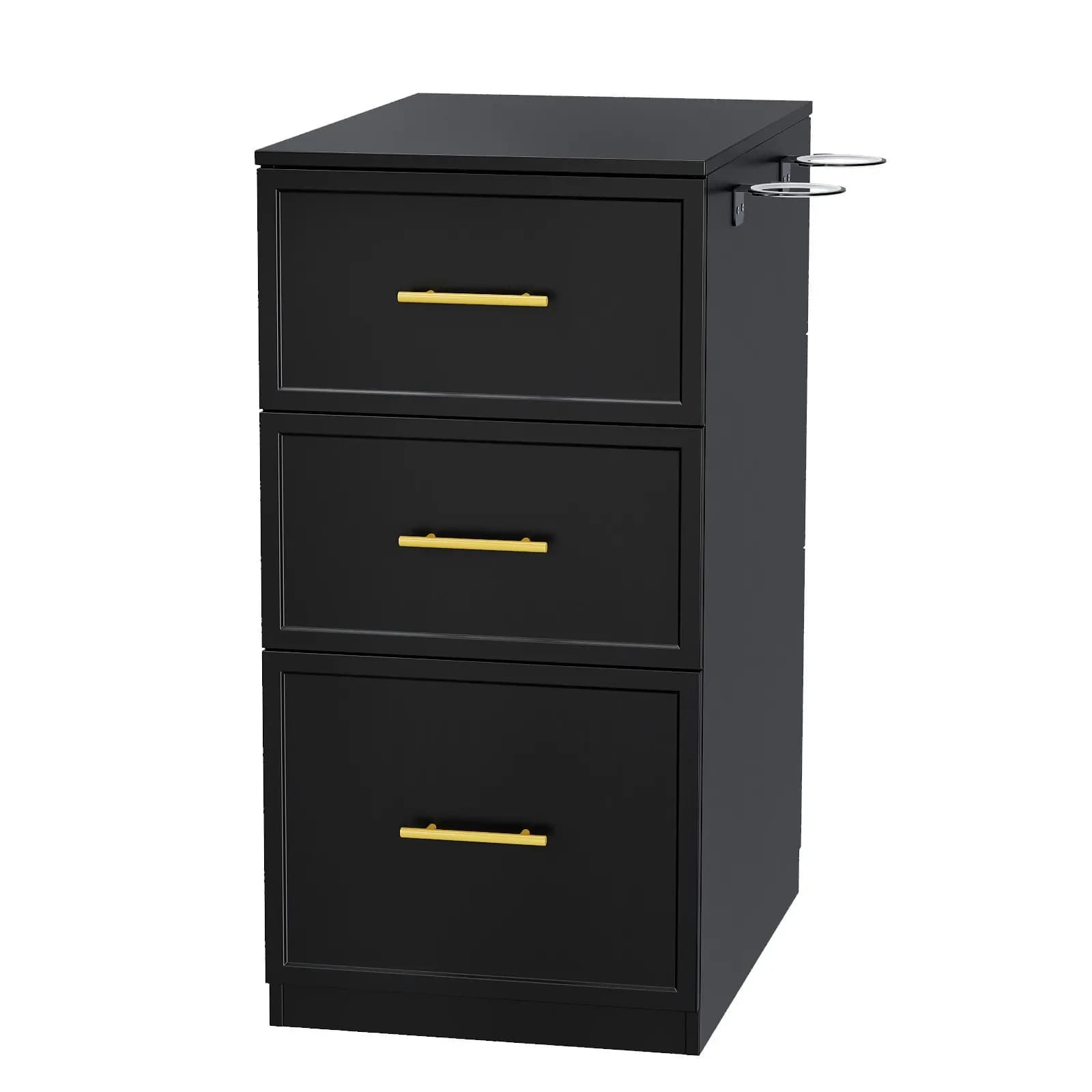 Styling station for Double Side Hair, with 6 Drawers and 2 Supports for Hair dryer, for Barbieri