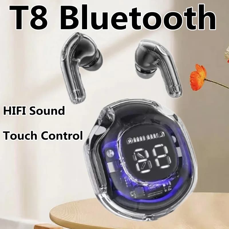 Auxiliary Wireless TWS Headphones Bluetooth Fone Sports Headphones Auxiliary with Noise Reduction Touch Control for Phone