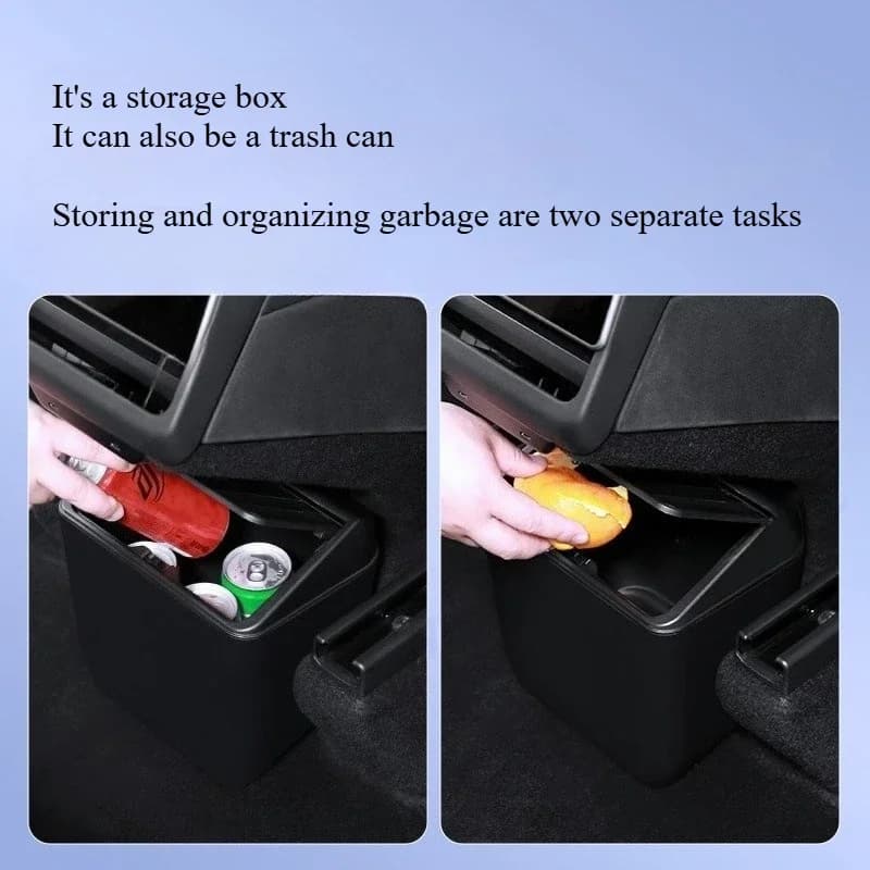 Per Tesla Model Y Juniper/Launch 2025 Scatola portaoggetti per sedile posteriore sotto la presa d'aria posteriore Sedile posteriore Organizer Vassoio Accessori auto