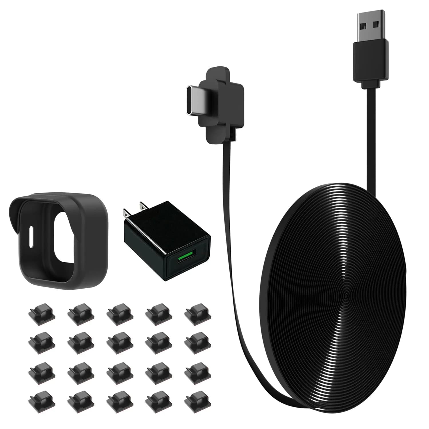 Extended charging cable for camera, protective cover for monitoring, for Blink Outdoor 4 US Plug