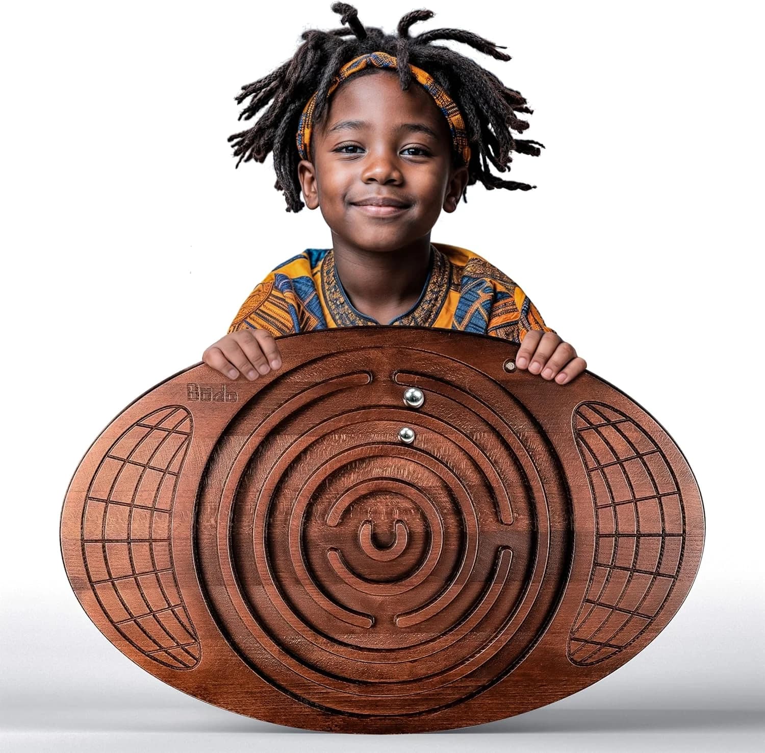 Tavola Oscillante in Legno con Gioco del Labirinto per Bambini e Adulti - Attrezzatura per Esercizio, Terapia e Allenamento Fitness