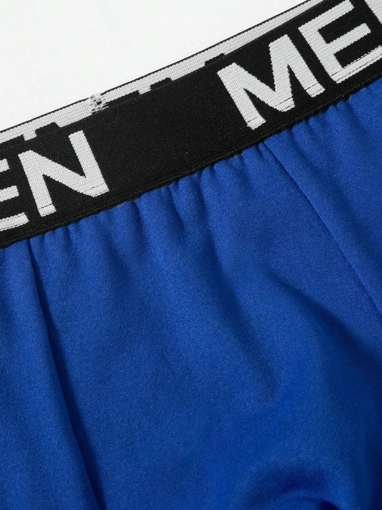 3 pezzi di boxer da uomo con fascia in vita con scritta
