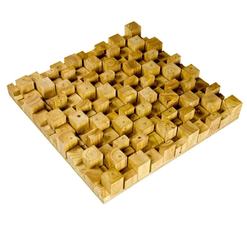 Pannello Diffusore Fonoassorbente in Legno Massello per Cinema e Palestre