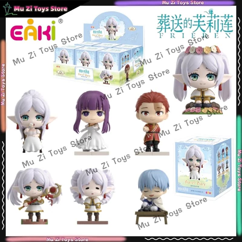 In Stock Genuine EAKI Frieren: Beyond Journey's End Travel Diary Figure Blind Box PVC Anime Character Himmel Model Toys Gifts