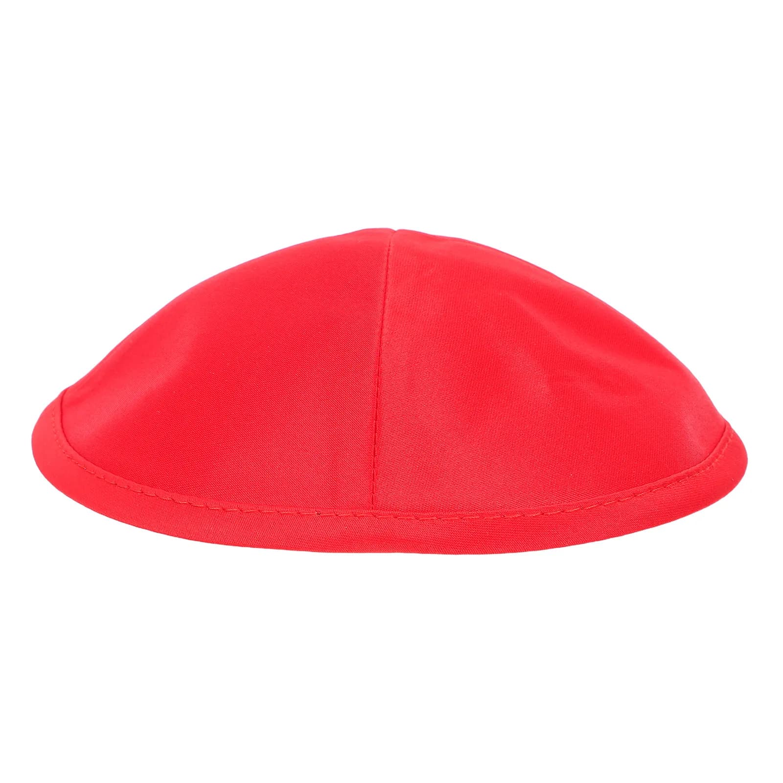 Cappello Tradizionale Ebraico Rosso per Uomo, Kippah per Preghiere, Cerimonie e Festival, Copricapo Giudaico con Stella di David