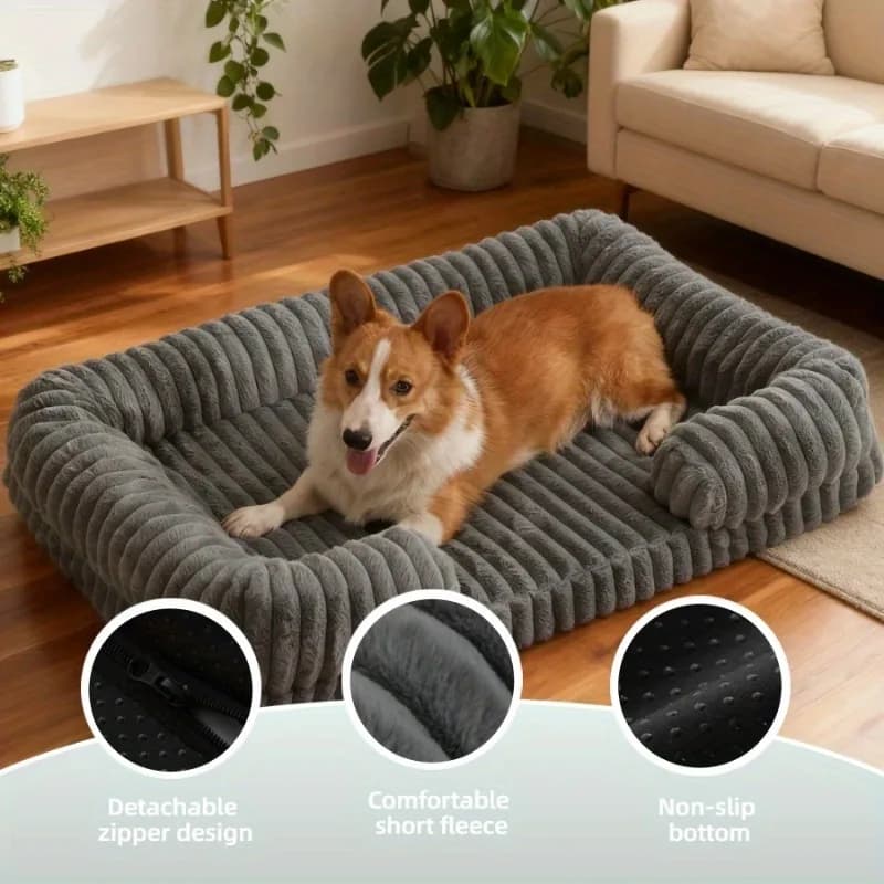 Letto per cani per l'inverno Letto per cuccioli Divano caldo Prodotti per animali domestici Tappetino per gatti piccoli Forniture per animali Cestini grandi Letti Cani Cuccia media Grande casa