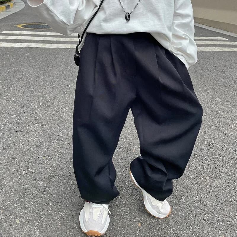 Abbigliamento per bambini coreano primavera e autunno 2021 ragazzi Mop pantaloni pantaloni larghi per bambini pantaloni per bambini pantaloni dritti moda