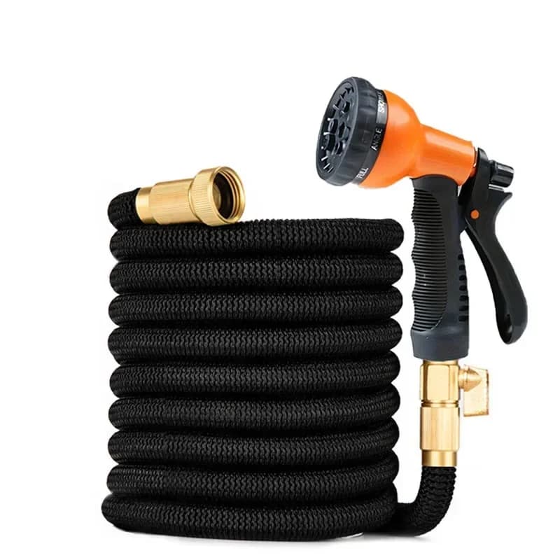Lightweight Expandable Garden Tube in Rubber, Retractable, Anti-Piega, Anti-Lost, with Connectors Durevoli for External