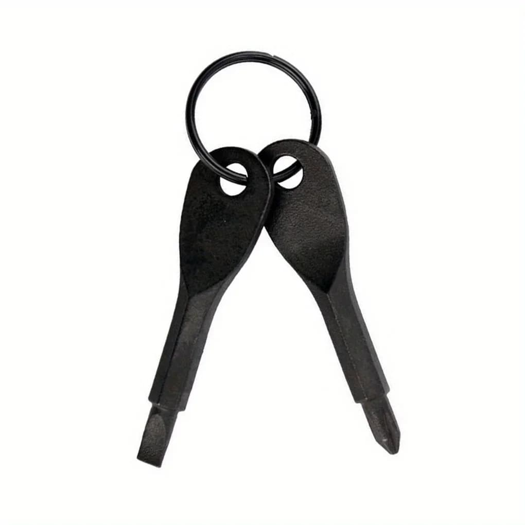 Set of cut screwdrivers Phillips portable Keychain Mini pocket keychain Cross screwdriver Gadget EDC Small repair tool