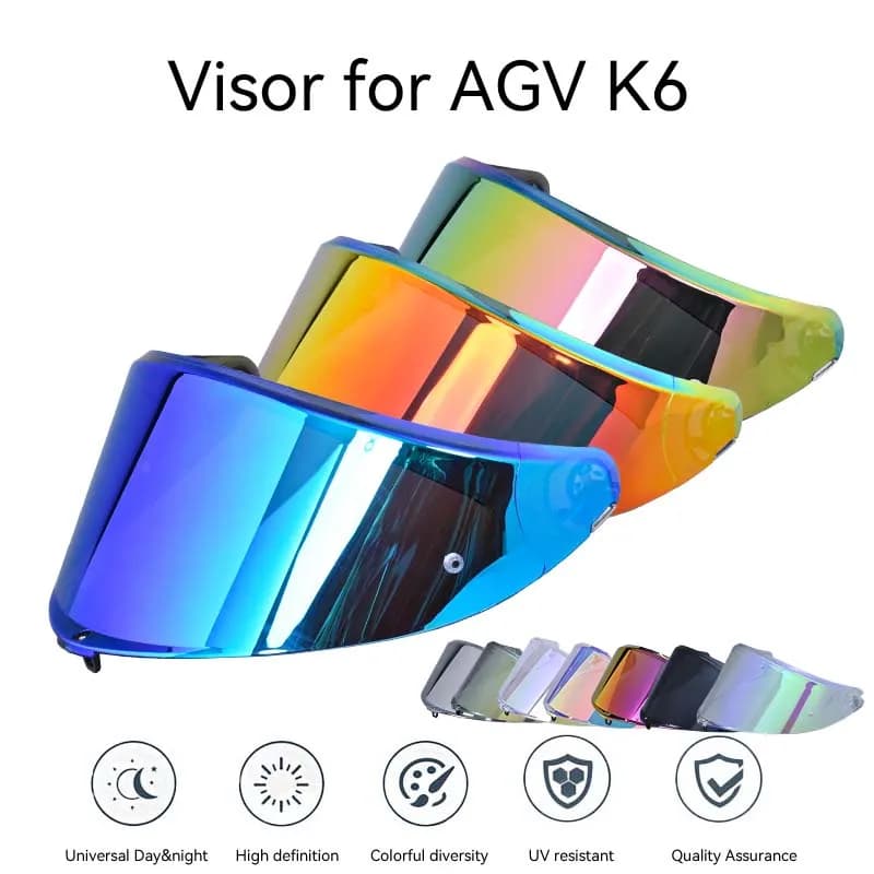 Visiera per casco K6 per caschi da moto AGV Visiera per visione notturna Custodia per lenti per casco AGV K6 Parabrezza per lenti Accessori moto