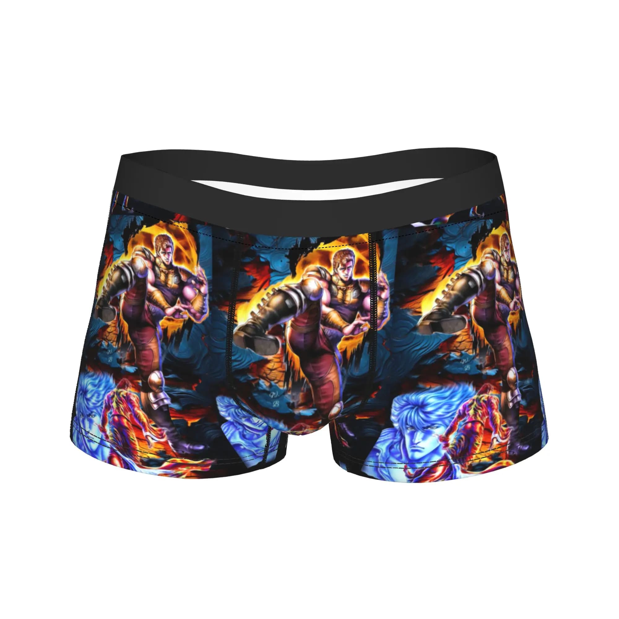hokuto no ken Survivor Cute (3) Underwear Comfortable Underpants Printed Boxer Brief For Males Pouch Oversize Boxer Shorts