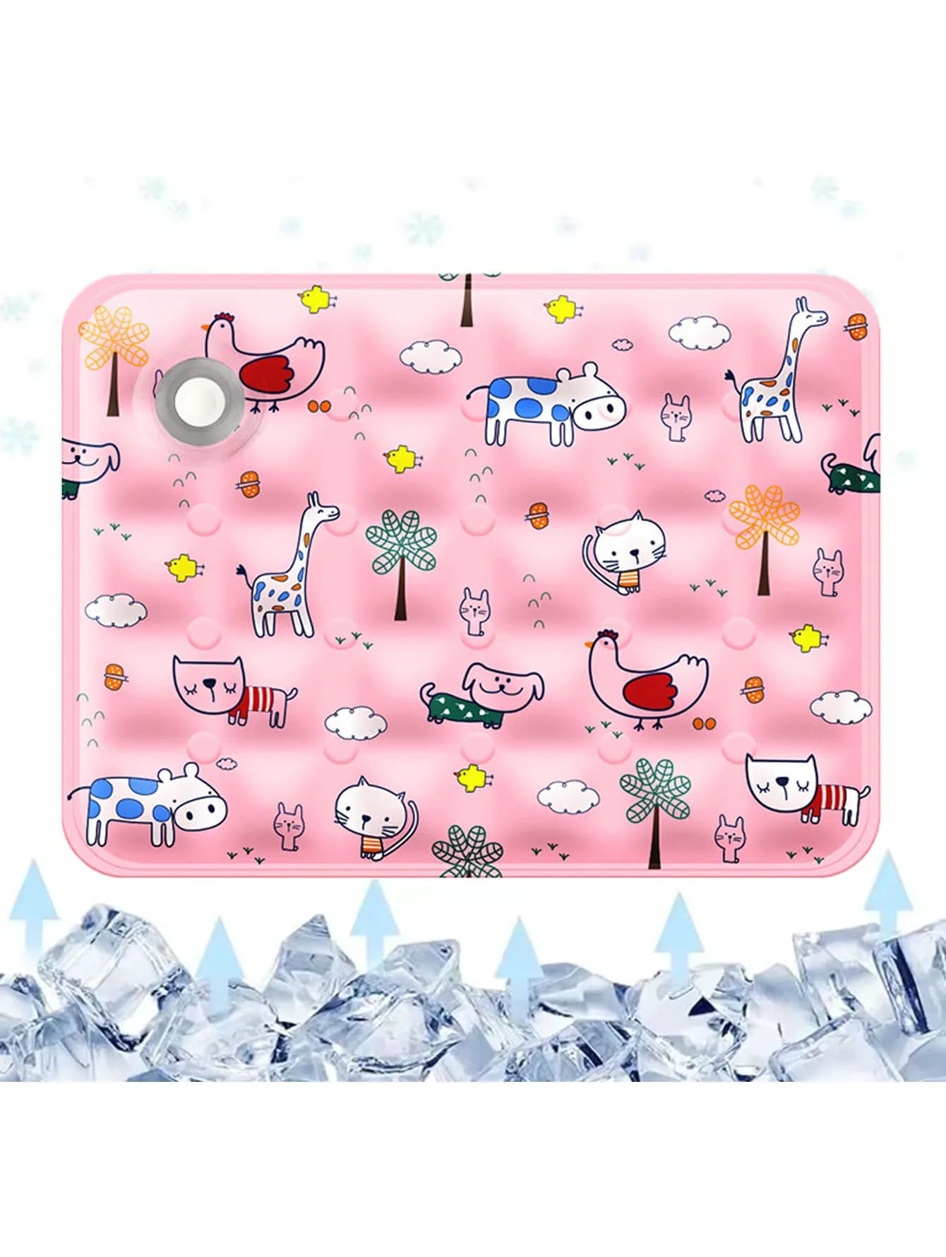 Pet Cooling Dog Mat for Cat Ice Gel Self Added Water Dog Cold Bed Mat Portable Durable Pet Ice Cushion For Small Big Dogs