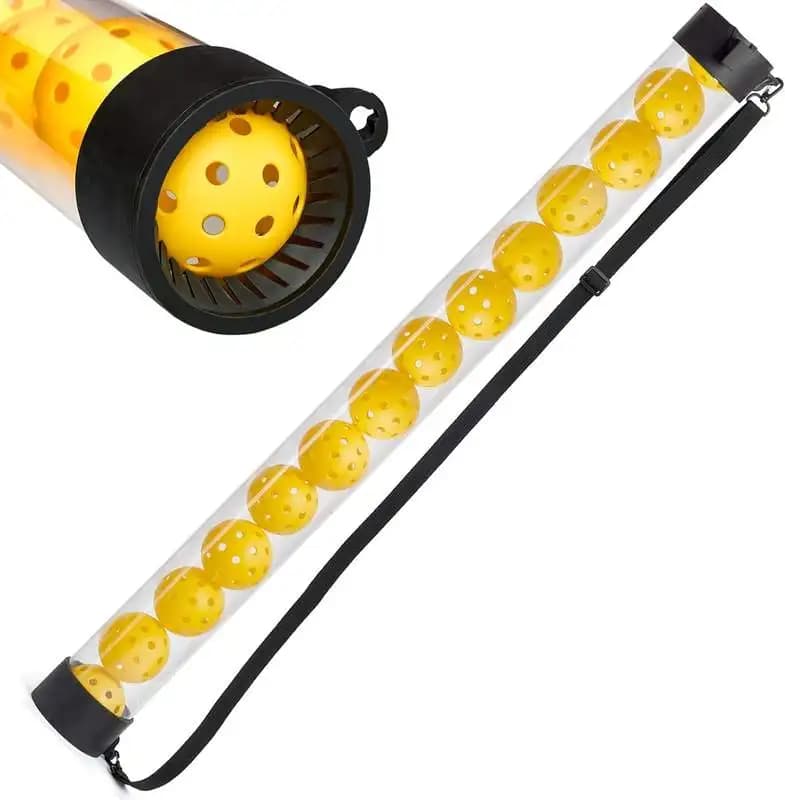 Carrello Raccoglipalline da Tennis Portatile Pieghevole Leggero - Raccoglipalline a Tubo per Allenamento e Intrattenimento - Promozione Vendita
