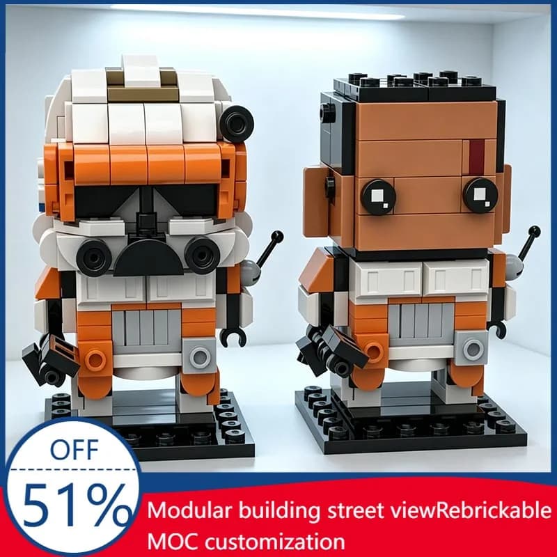 371 Pezzi Modello MOC di Commander Cody Hero Star Battle Fase 2, Blocchi Personalizzati per Assemblaggio Fai-da-Te, Giocattolo Educativo per Collezionisti, Regalo di Natale
