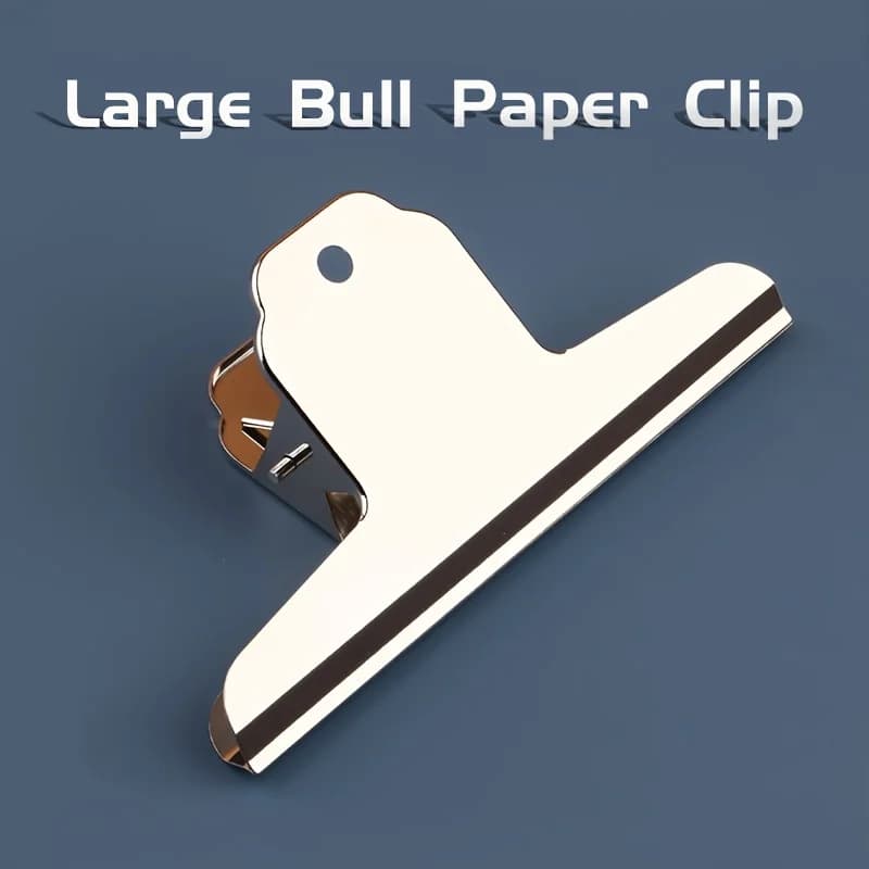 1 pz/3 pz/5 pz grandi clip di carta toro 14,5 cm/5,7 pollici, materiale scolastico per bacheca, opere d'arte, sacchetto di cibo, foto, chip di metallo