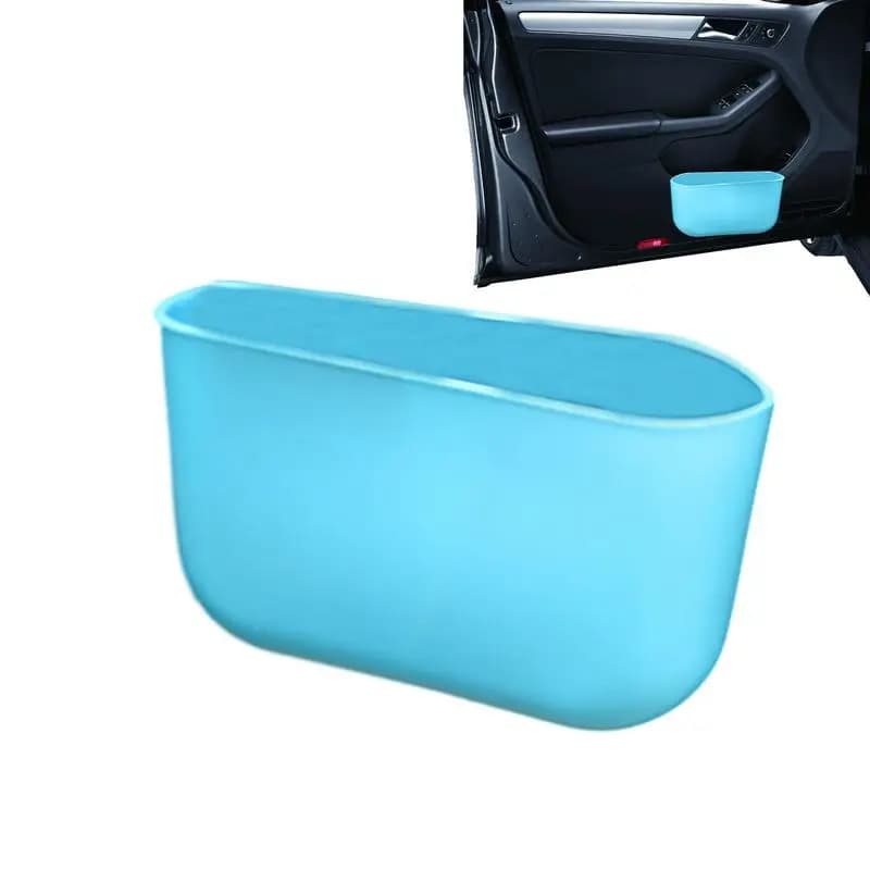 Pattumiera per seggiolino auto Scatola porta immondizia portatile universale Organizzatore per sedile posteriore per auto per telefono Carte per soldi Chiavi Tessuto per bevande a distanza