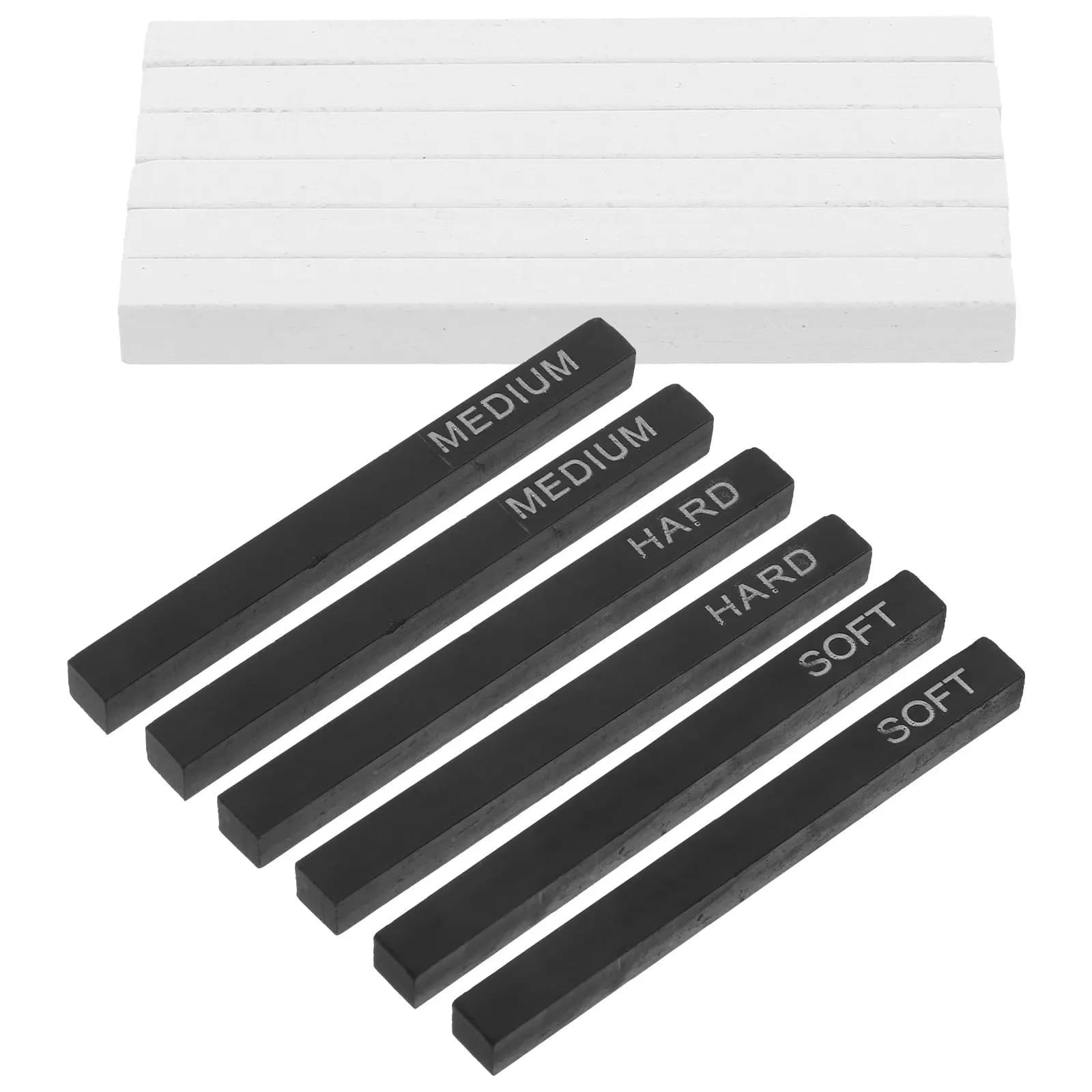 1Set Drawing Charcoal Sticks Compressed Professional Grade Smooth Easy Grip Lightweight Portable Charcoal Set for Sketching