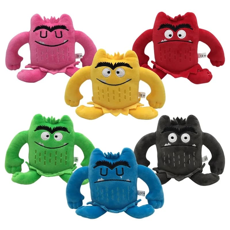 6 pz/set 6 Colori Kawaii Il Colore Mostro Peluche Bambola Bambini Mostro Colore Emozione Peluche Peluche Per I Bambini Regali Di Compleanno