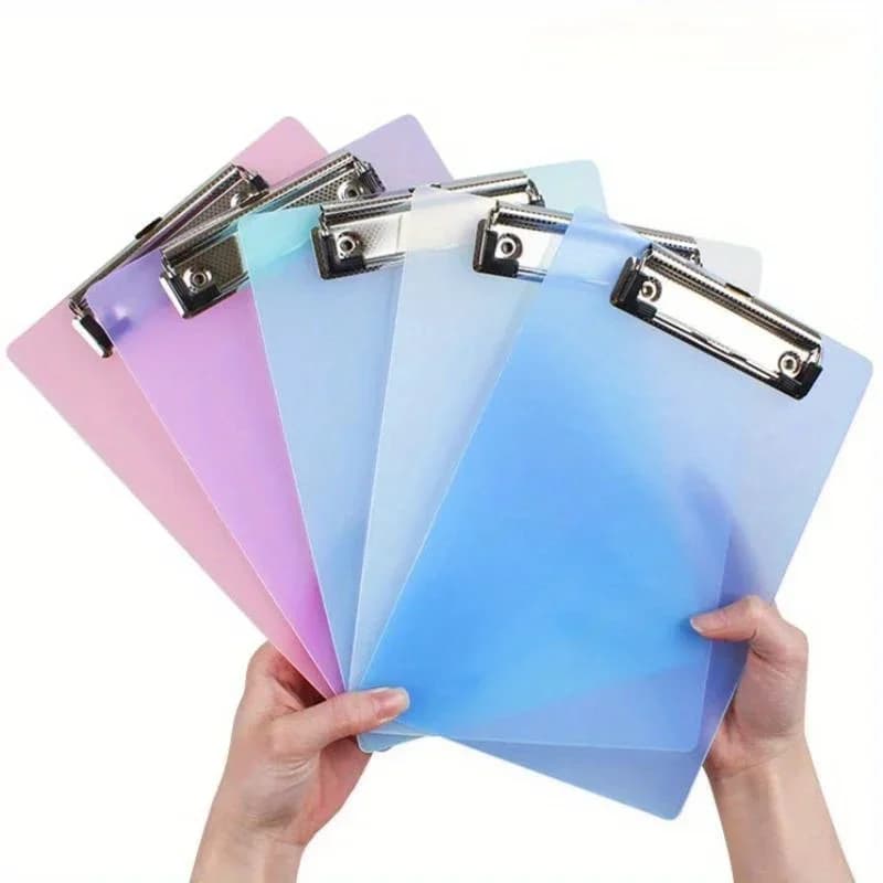 5 pezzi A5 portablocco cartella portablocco memo clip bordo file clip morsetti per scrittura bambini carino cancelleria materiale scolastico per ufficio