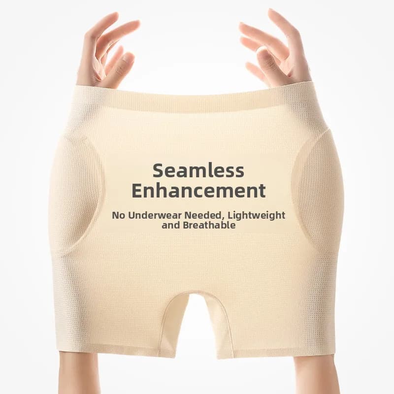 High Waist Modeling Slip with Invisible Push-Up Effect, Breathable and Without Cuciture, Safety Shorts with Integrated Fin Threads