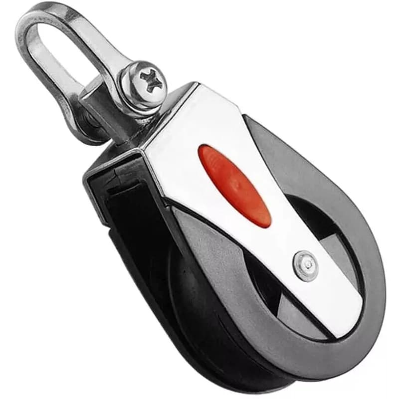 STLF Puleggia in corda di nylon in acciaio inossidabile Puleggia singola in plastica ABS Cuscinetto rotante Yacht RV Accessori hardware marini